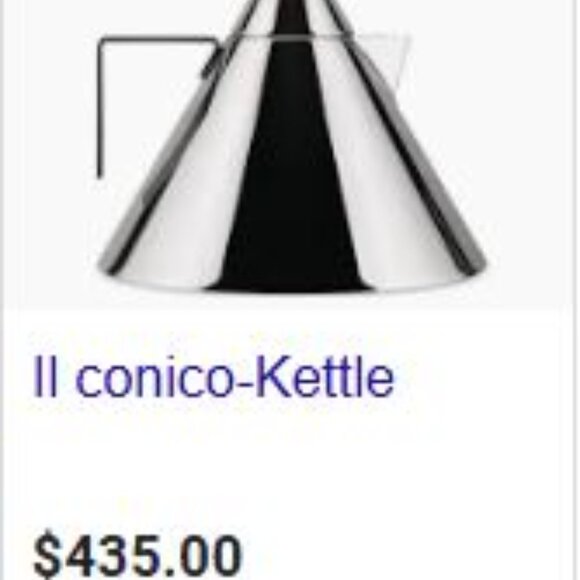 USED with some scratches Alessi il conico tea kettle - Picture 1 of 1
